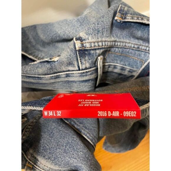 Diesel Regular Fit Mid Waist Boyfriend Leg Jeans Size 34 - Picture 6 of 7